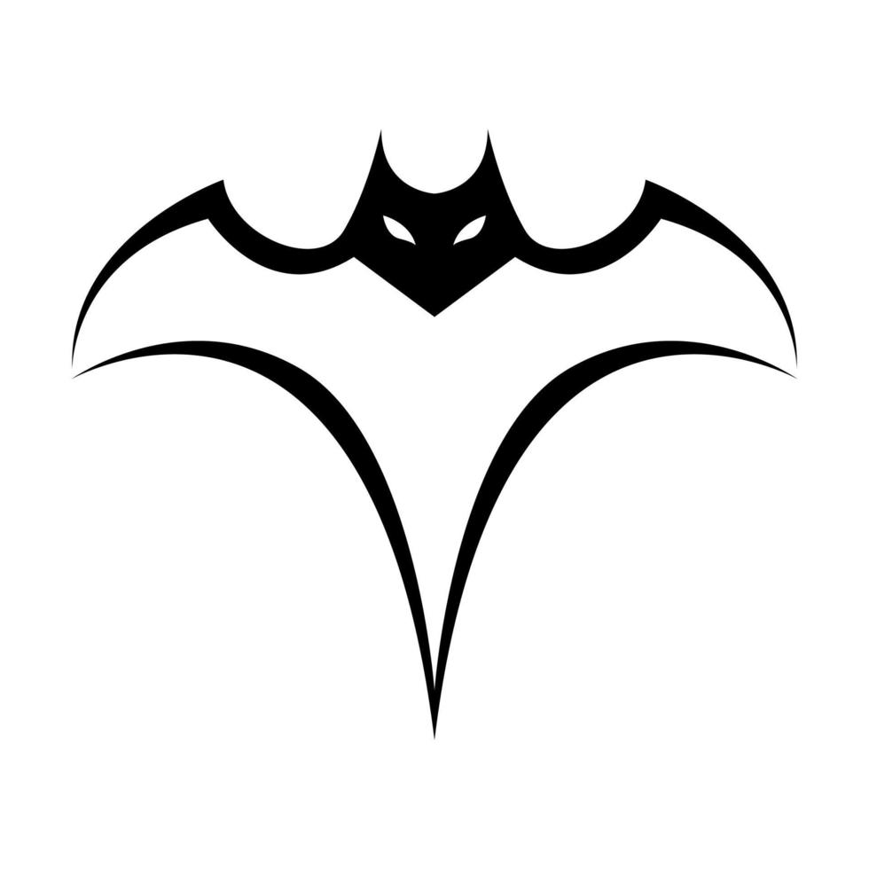 shape black bat modern logo design vector graphic symbol icon sign illustration creative idea