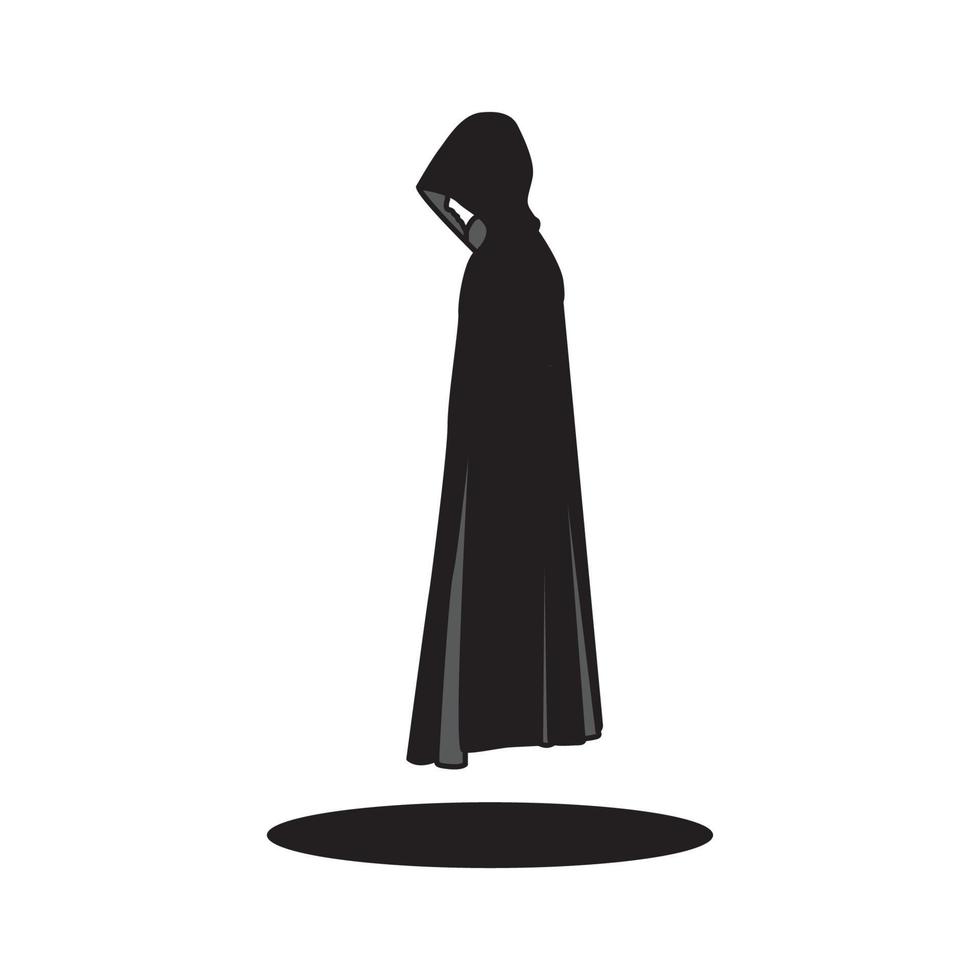 man with cloak mystery logo symbol icon vector graphic design illustration