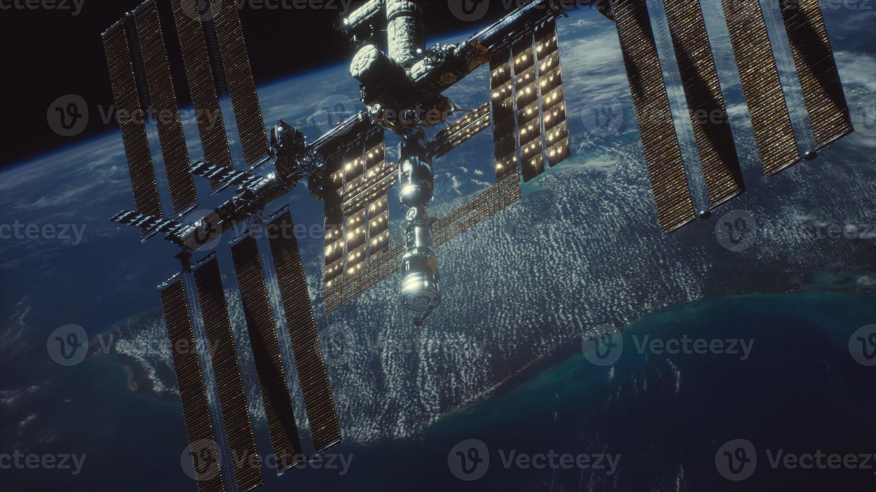 International Space Station. Elements of this image furnished by NASA photo