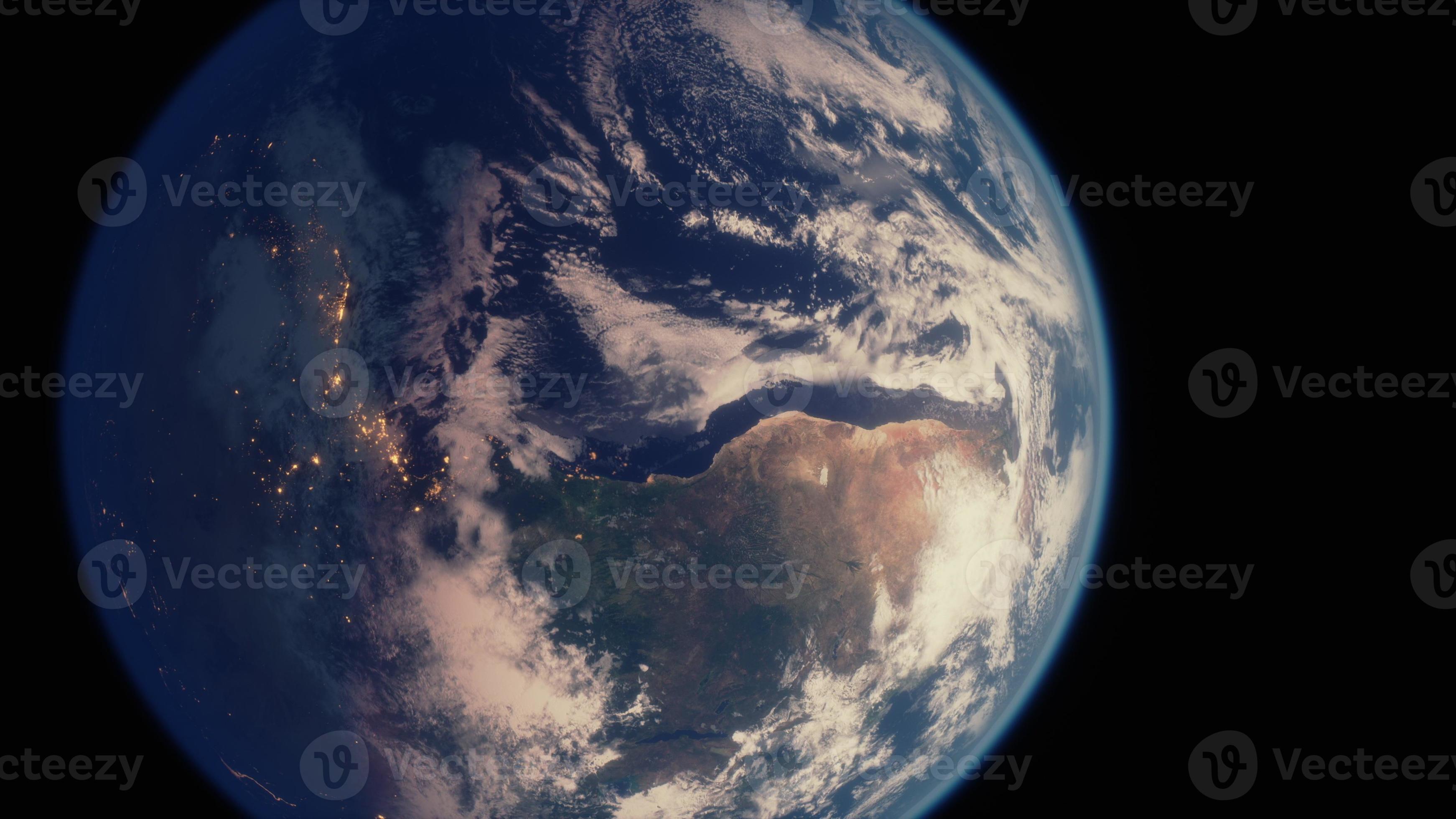 Realistic Globe Of Earth Planet Earth Globe View From Space Showing Realistic Earth Surface And  World Map 5522845 Stock Photo At Vecteezy