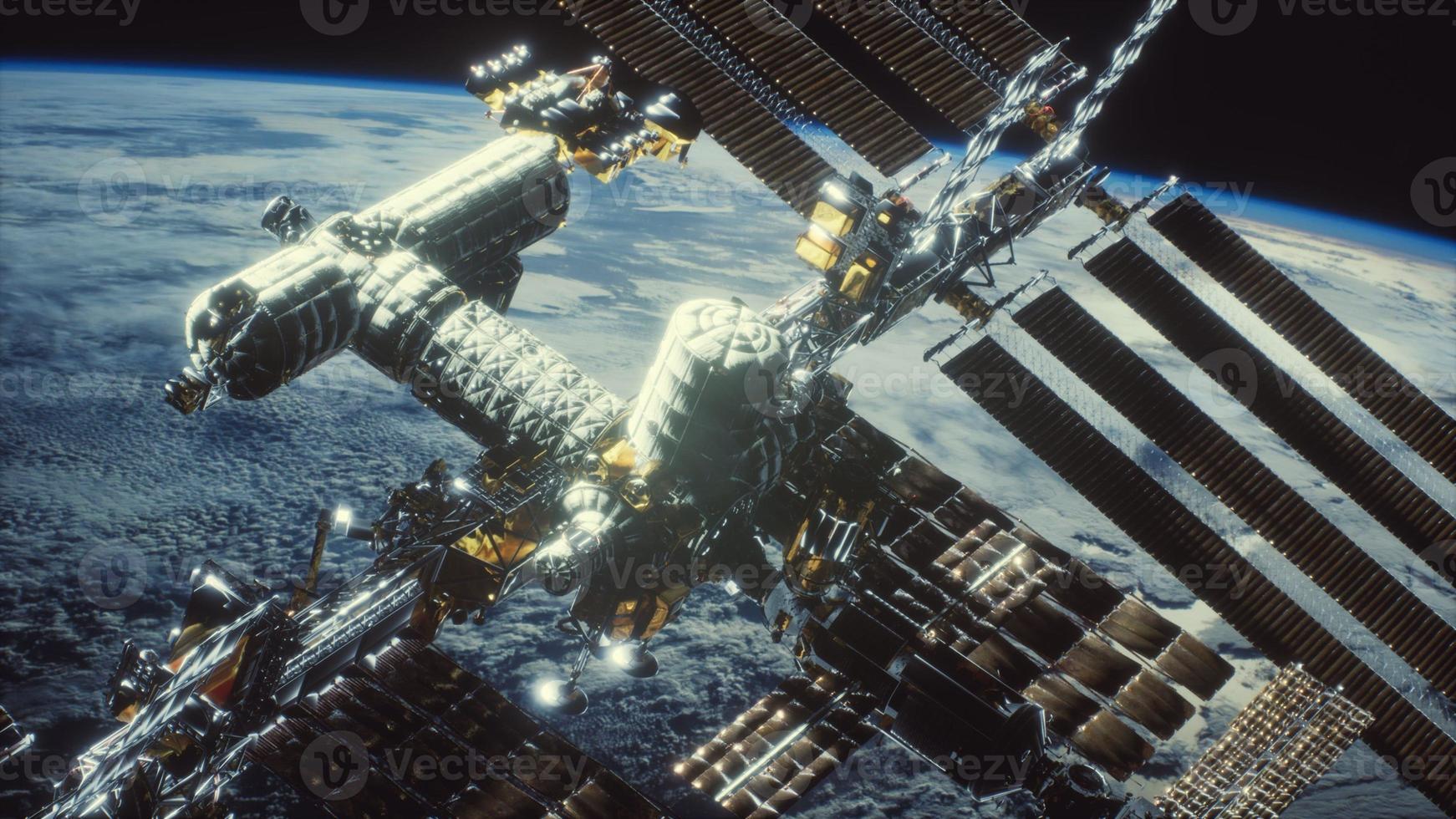 International Space Station. Elements of this image furnished by NASA photo