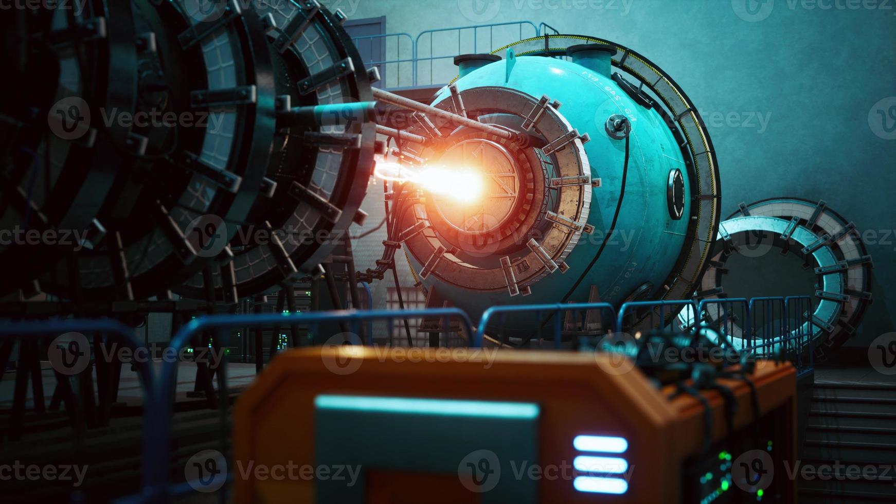conceptual high tech power thermonuclear or nuclear reactor photo