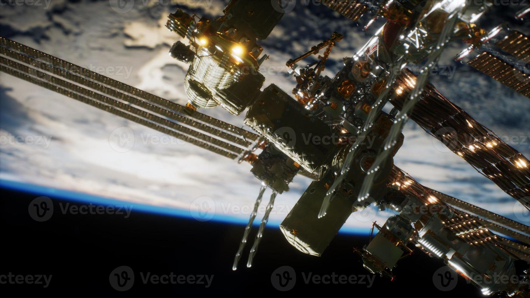 International Space Station. Elements of this image furnished by NASA photo