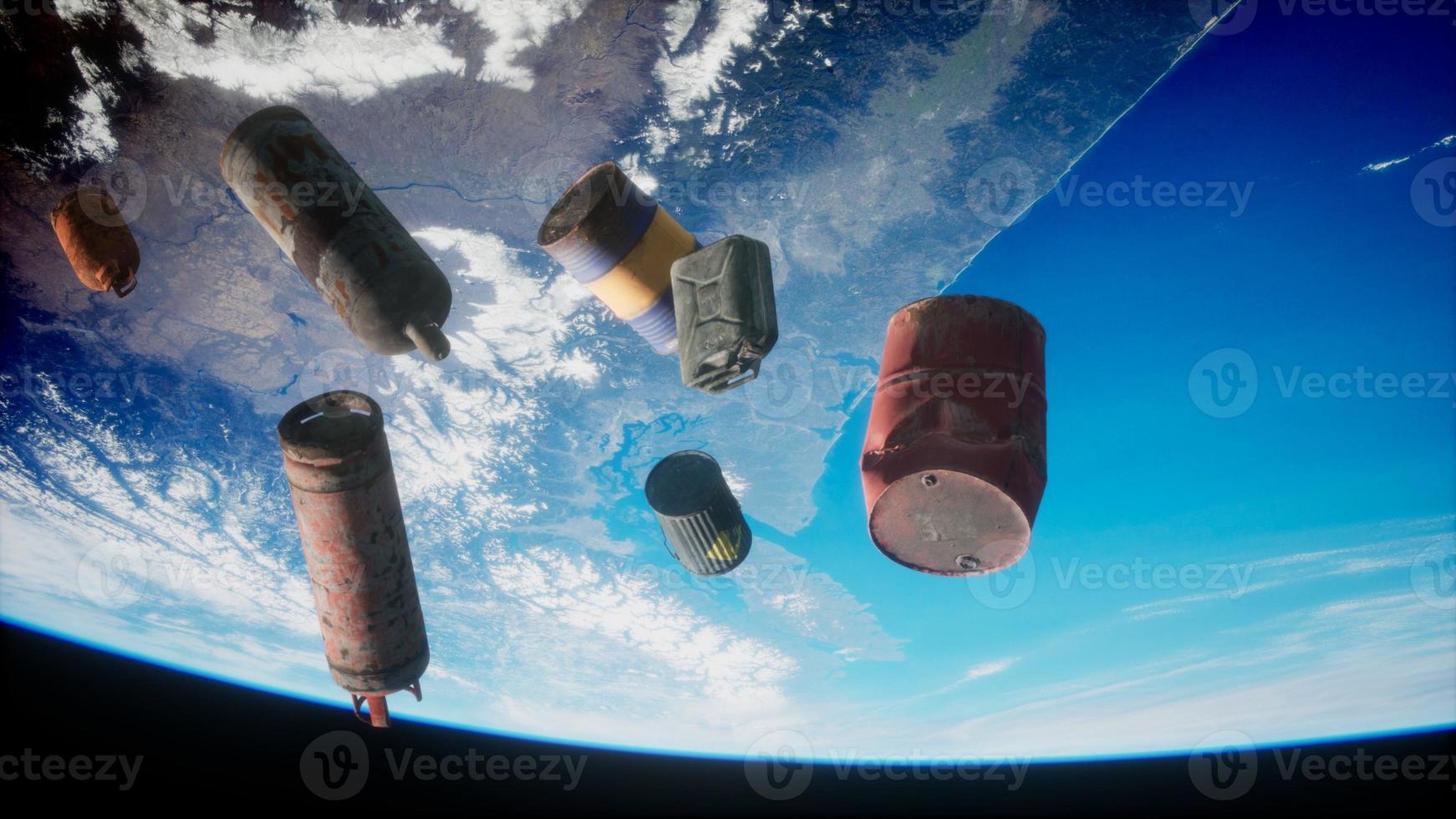 pollution of the atmosphere of the planet Earth and space photo