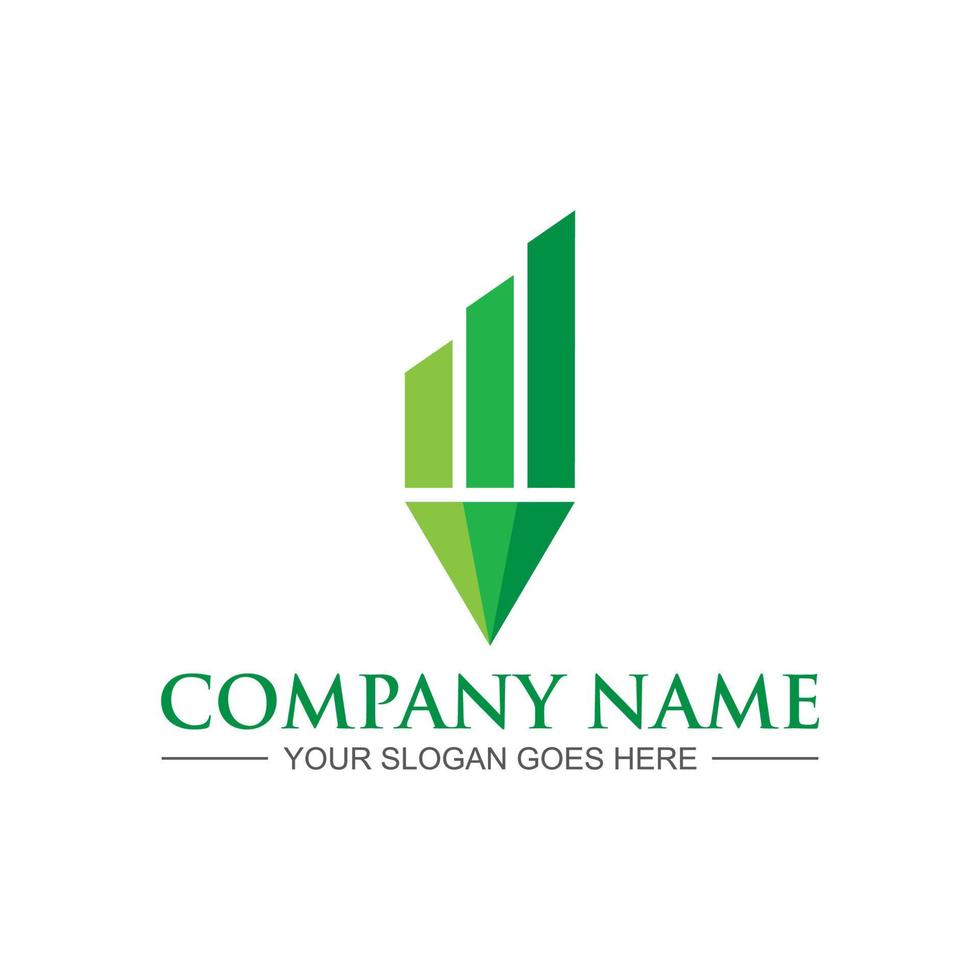 financial logo , chart logo vector