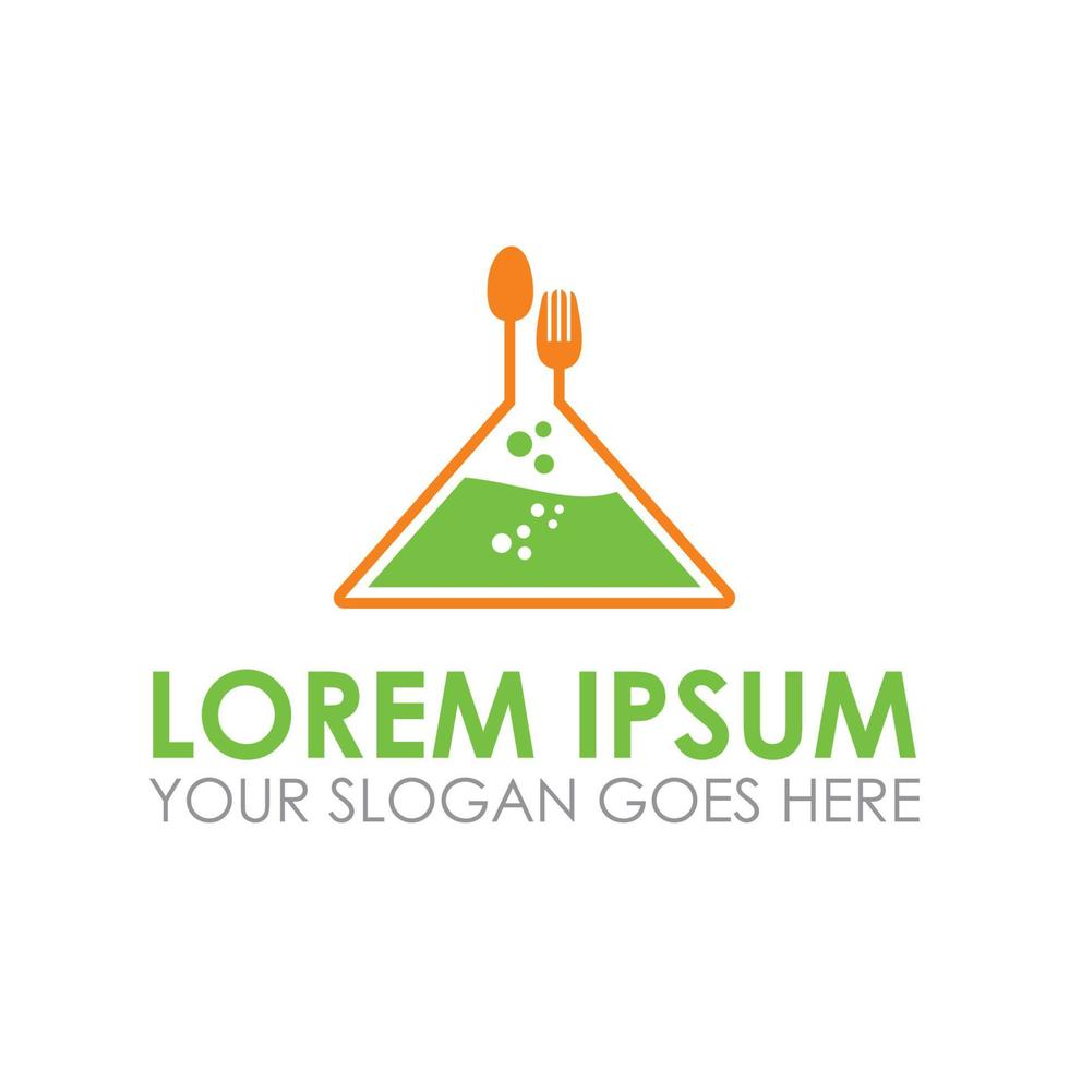 food lab vector , laboratory logo