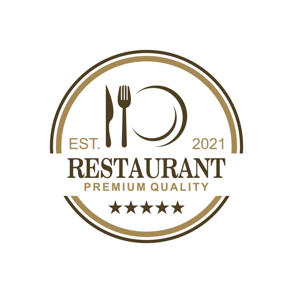 logotipo de restaurante, vector de logotipo de comida