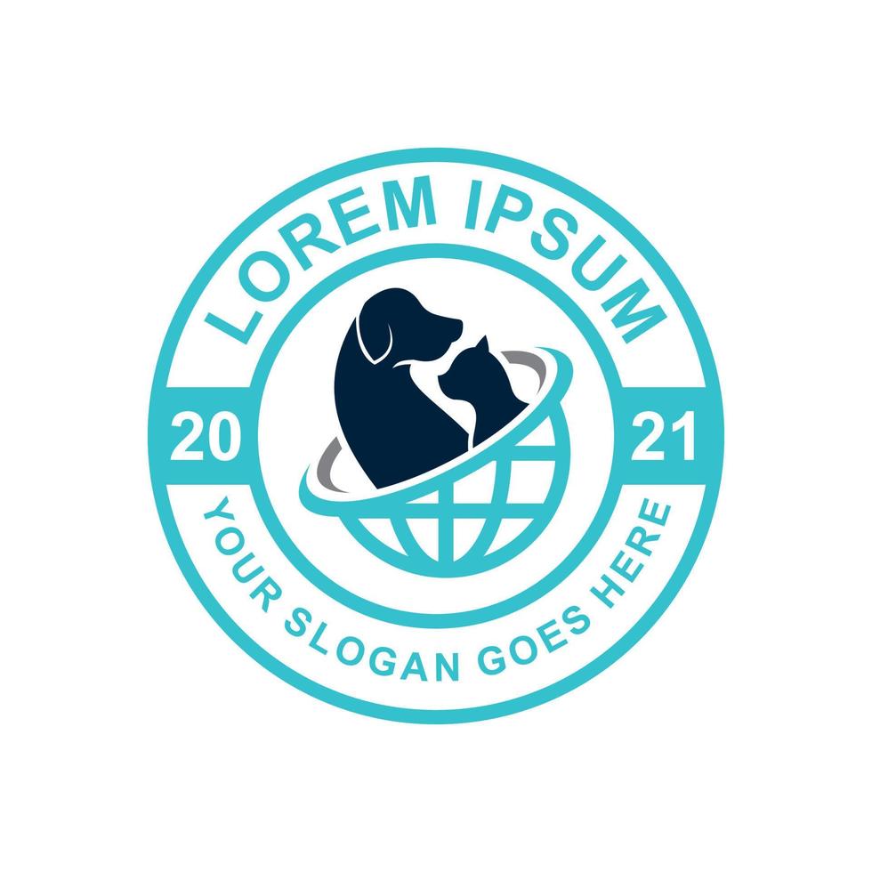 pets care logo , veterinary logo vector