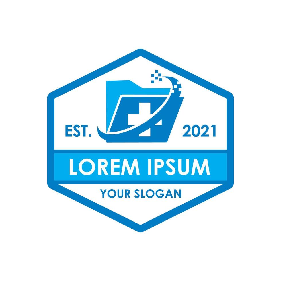 medical document logo , clinic logo vector