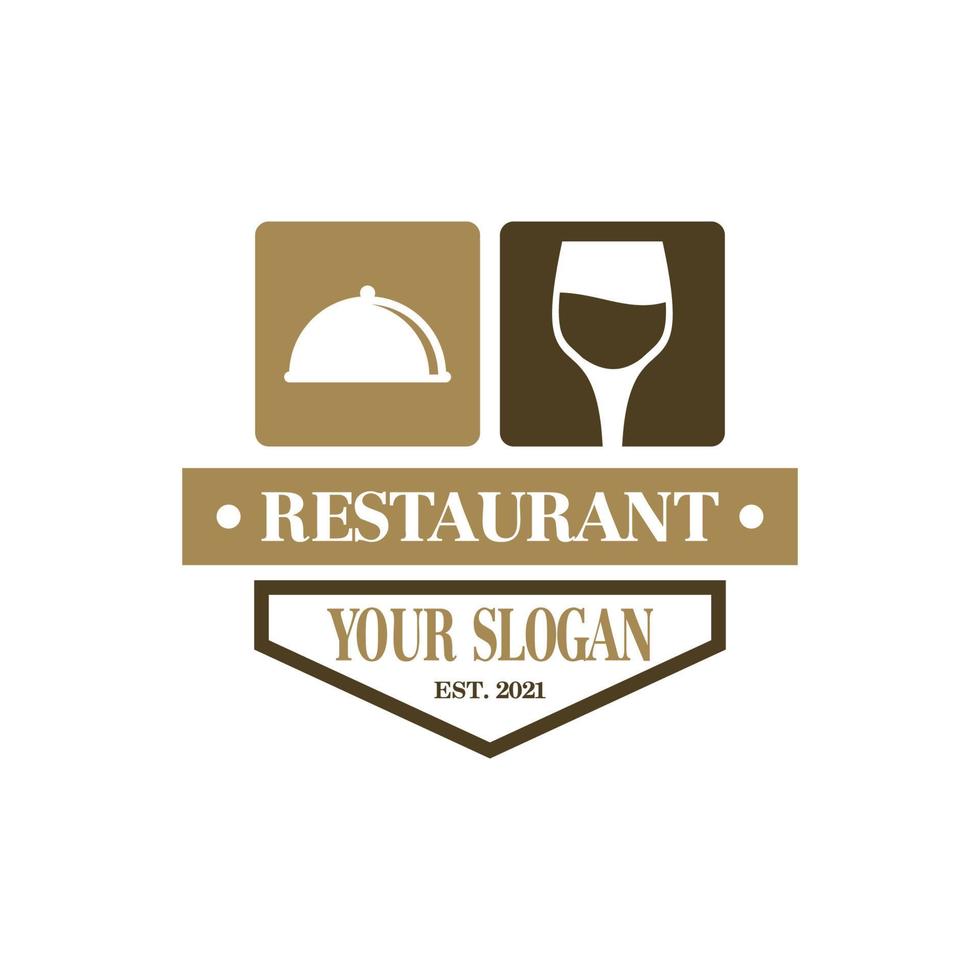 logotipo de restaurante, vector de logotipo de comida