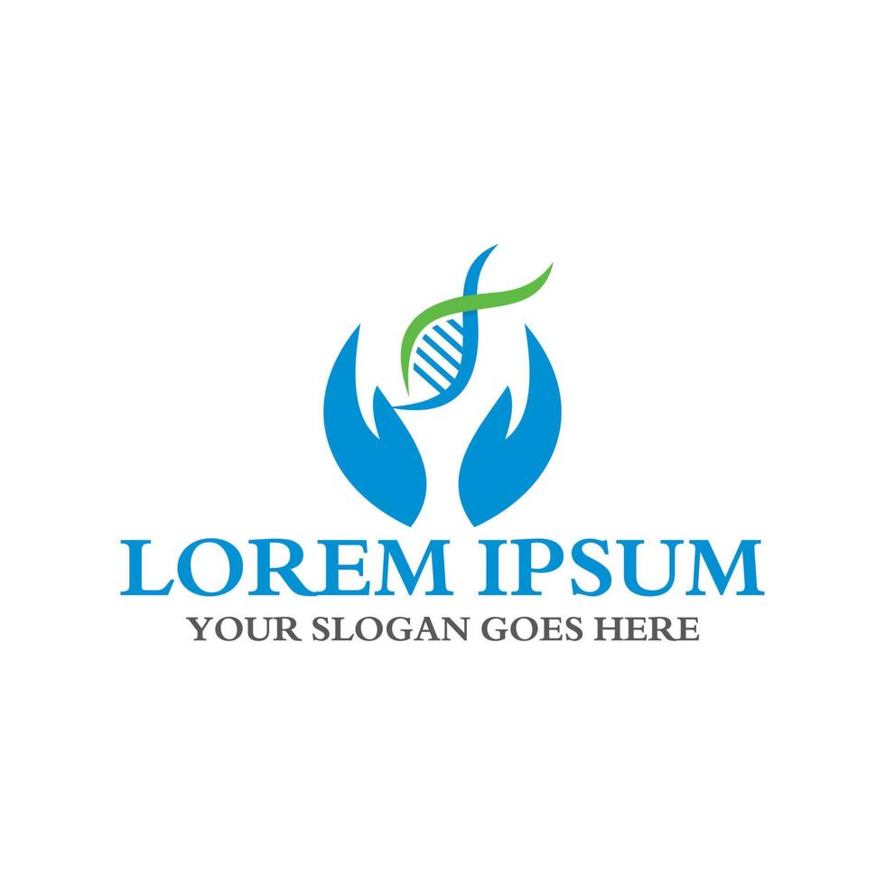 dna care logo , genetic logo vector