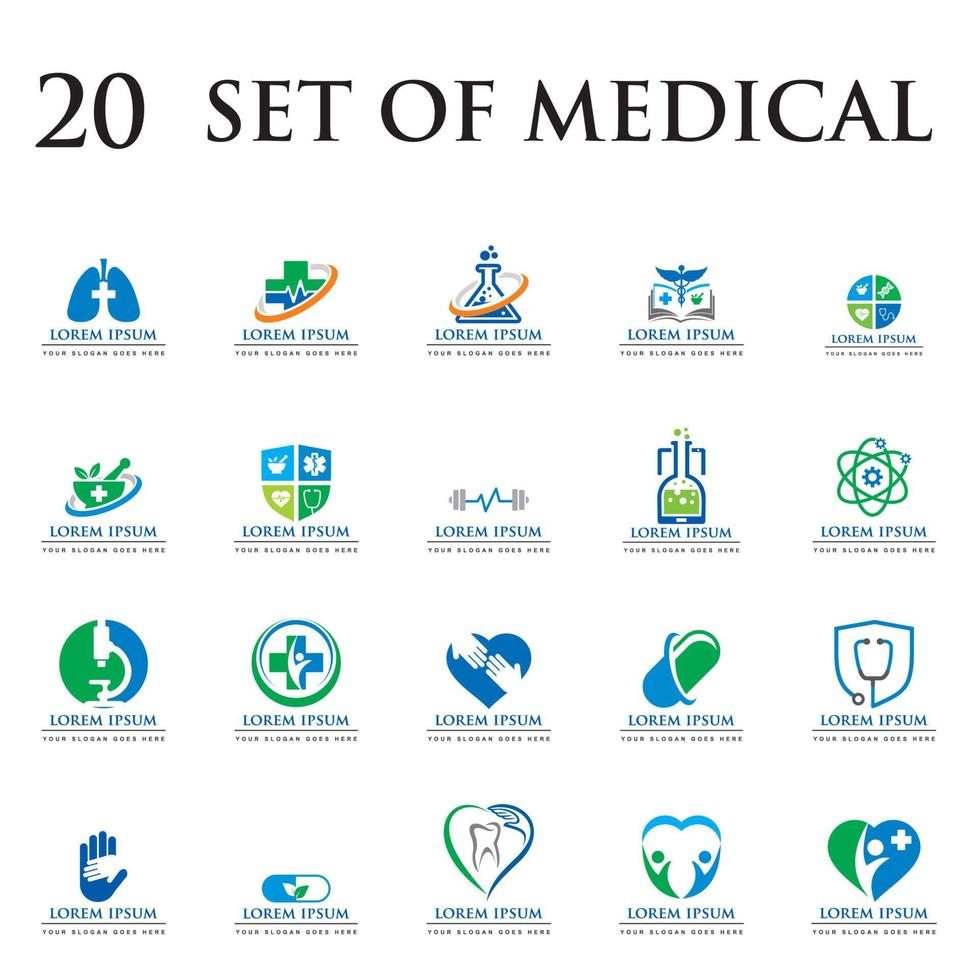 set of medical vector , set of pharmacy logo