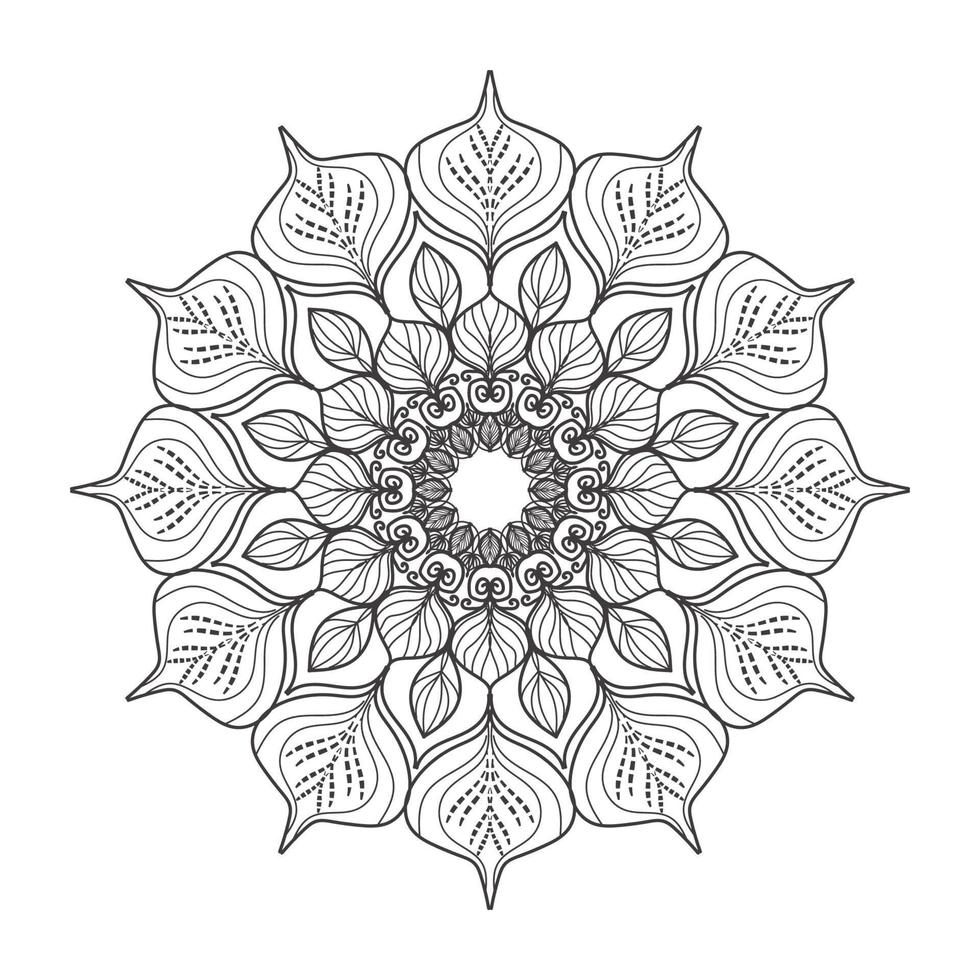 Decorative background with gold mandala design vector
