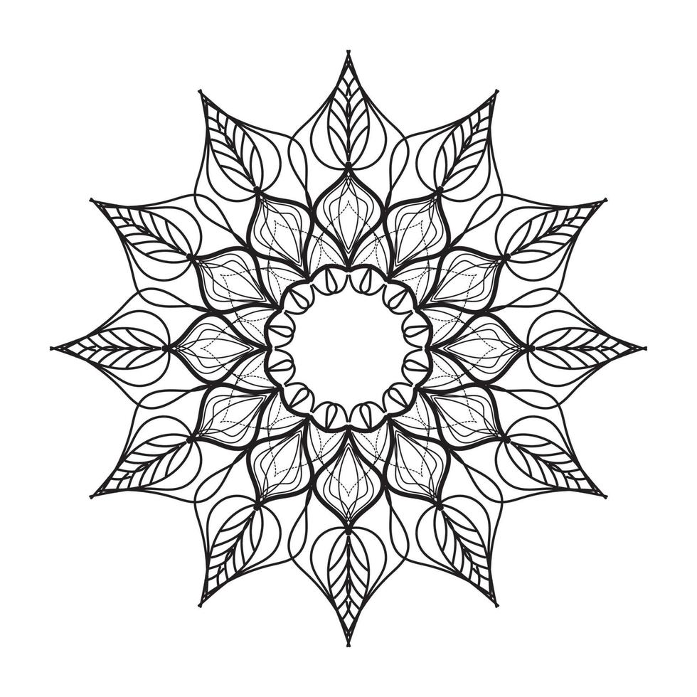 mandala decorative and ornamental design vector