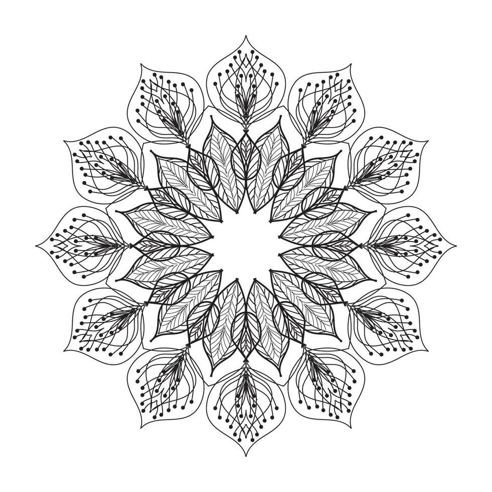 Mandala luxury design vector