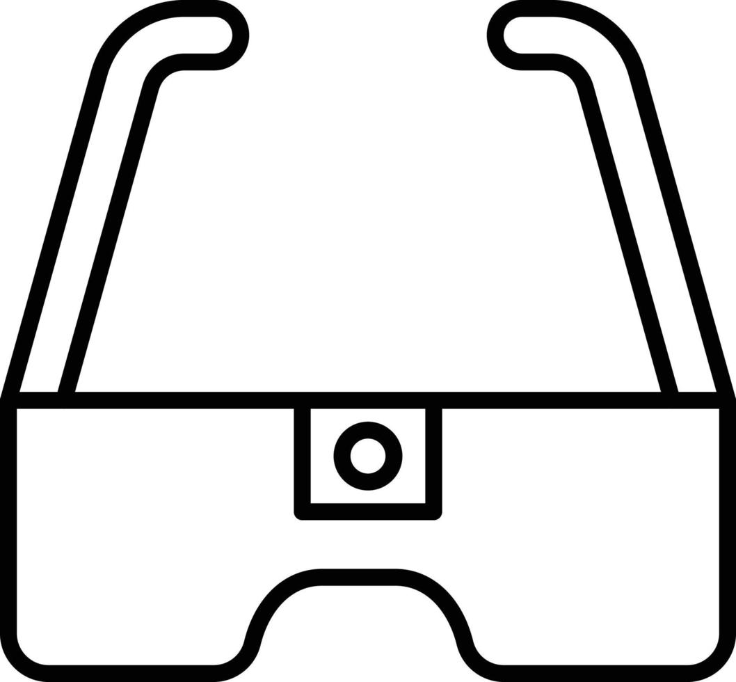 Camera Glasses Icon Style vector