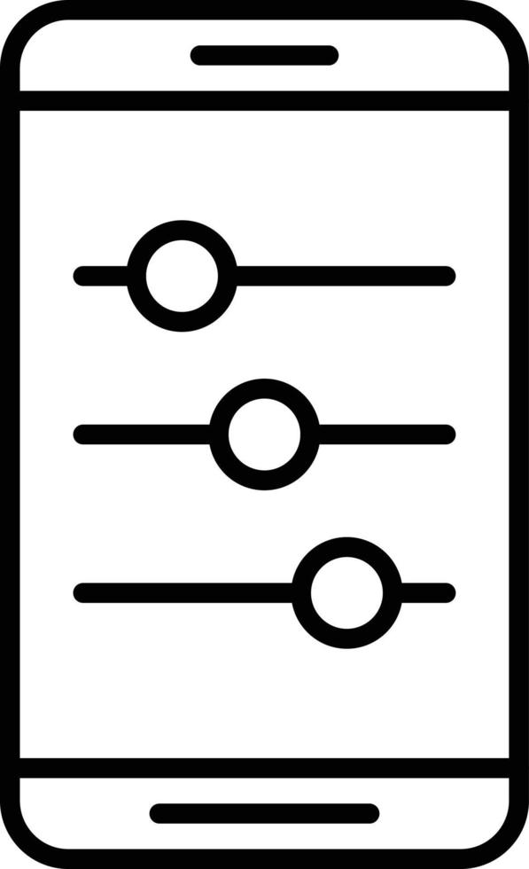 Sliders Icon Style vector