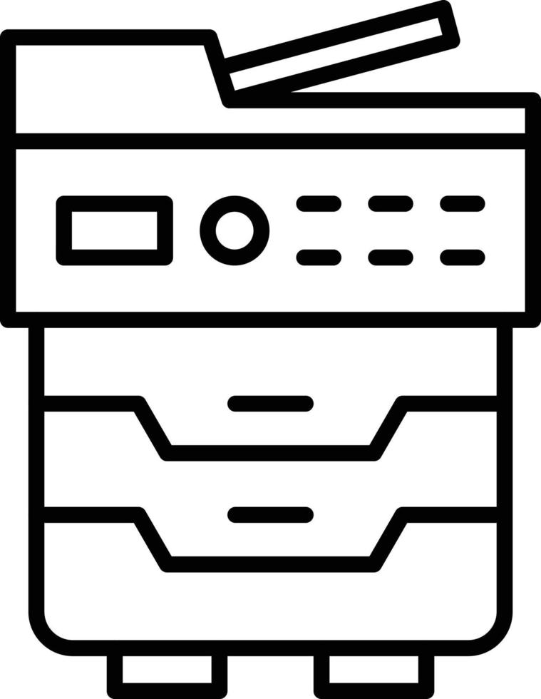 Copy Machine Icon Style vector