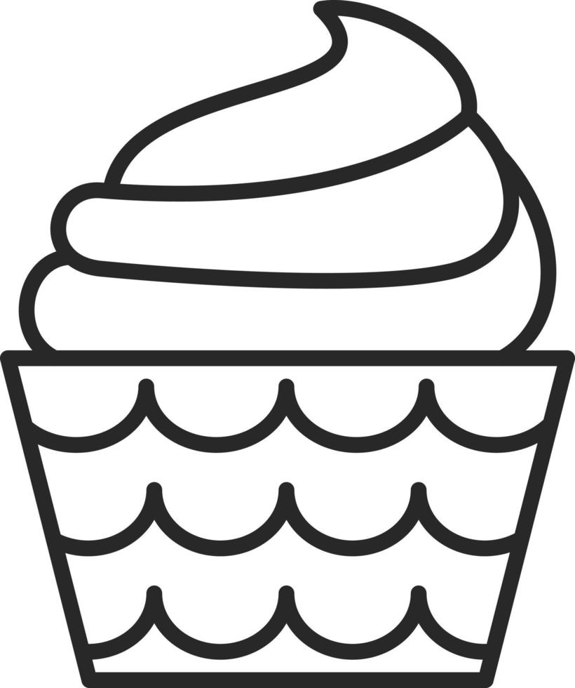 Cupcake Icon Style vector