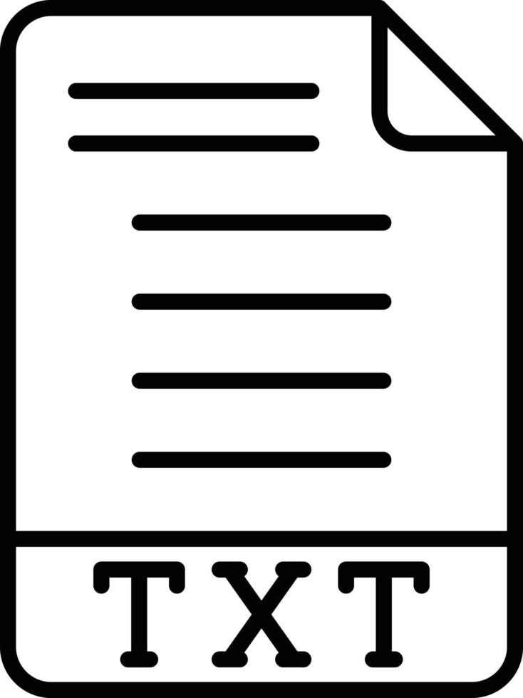 TXT Icon Style vector