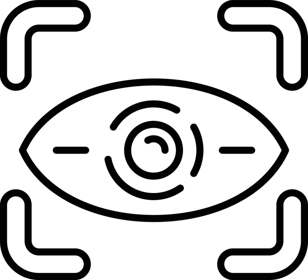 Retinal Scan Icon Style vector