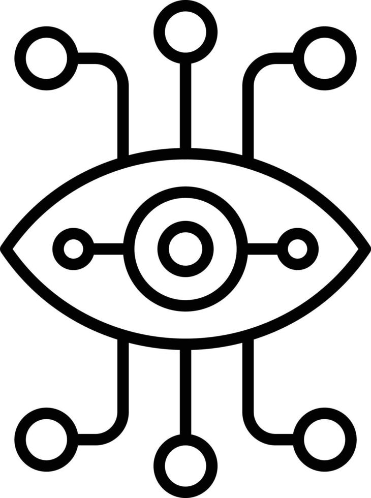 Bionic Eye Icon Style vector