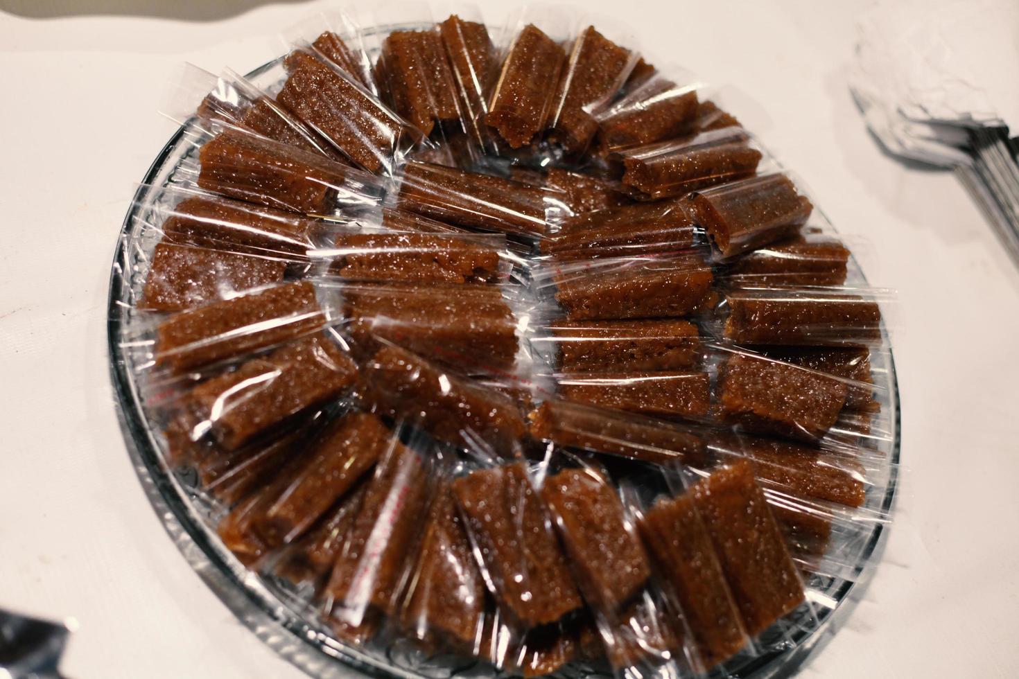 galleta de hojaldre, deliciosos pasteles para bocadillos foto