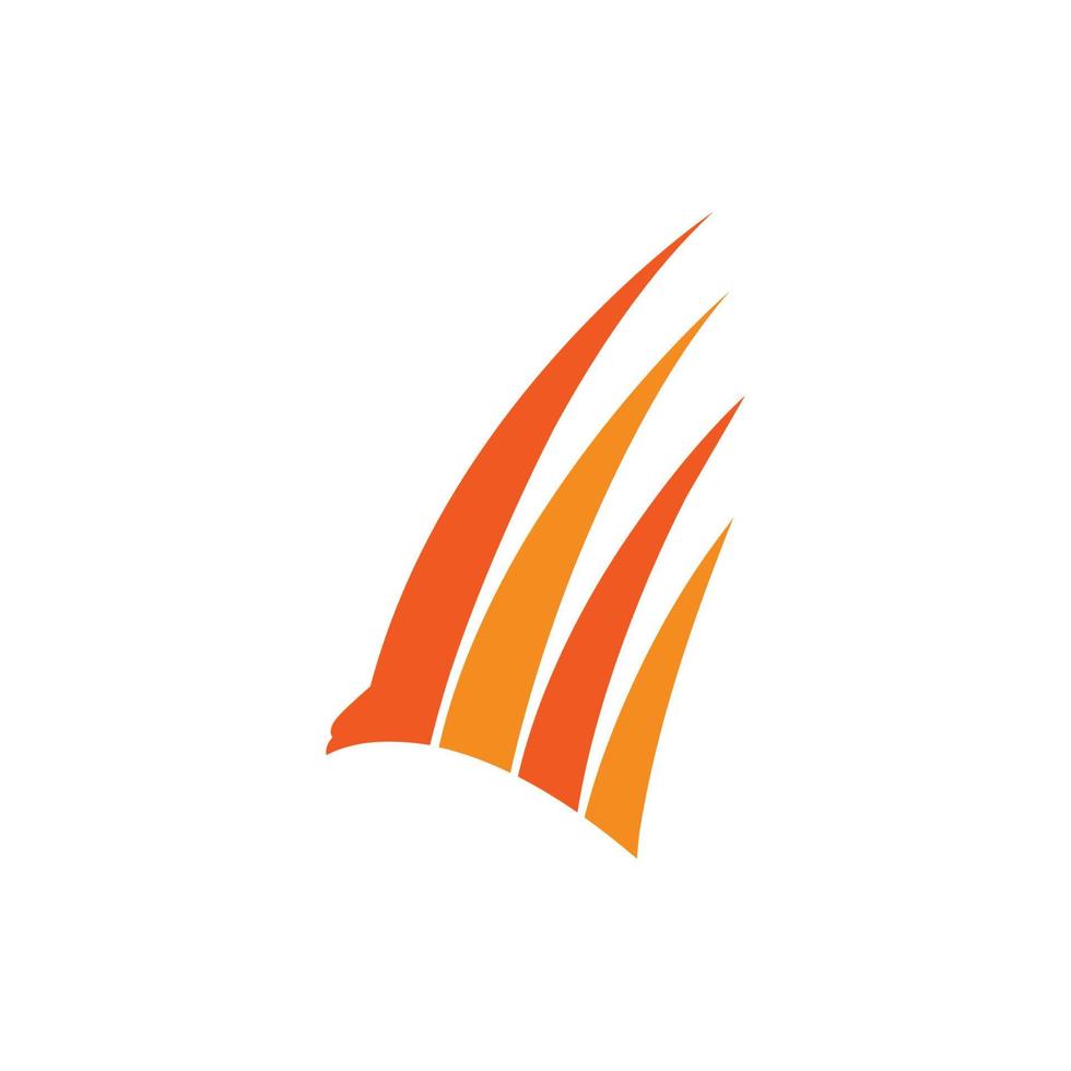 eagle express fly abstract logo icon vector image