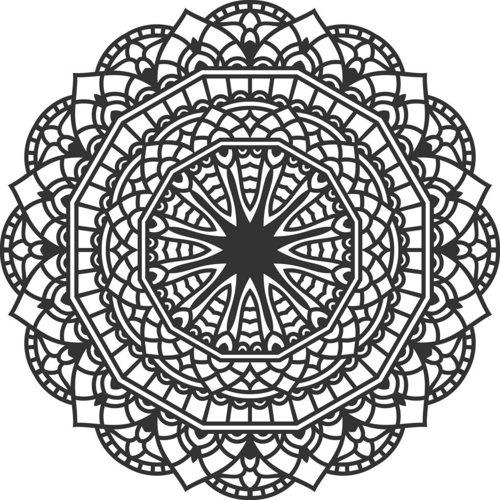 Mandala Art in Luxury Style vector