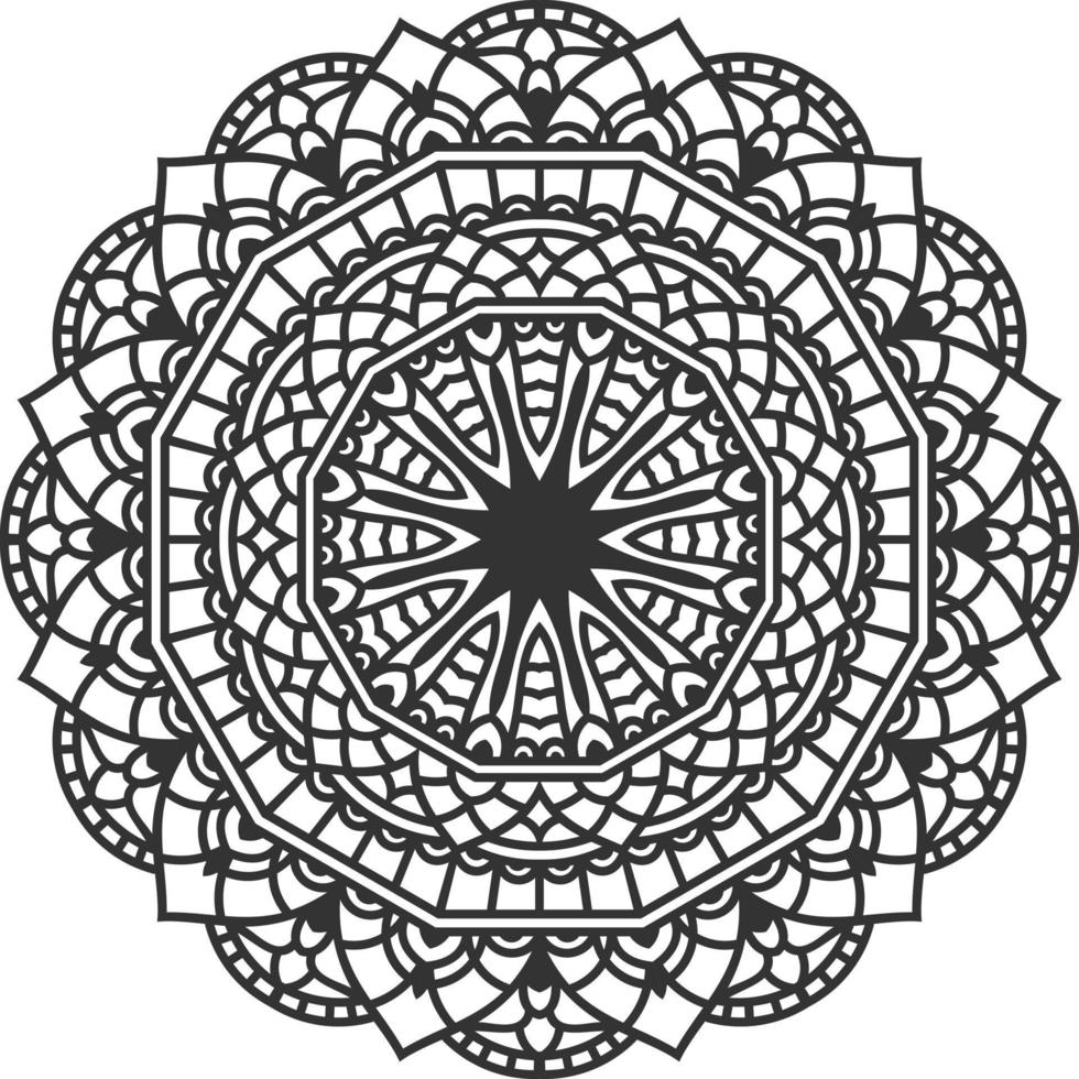 arte mandala en estilo de lujo vector