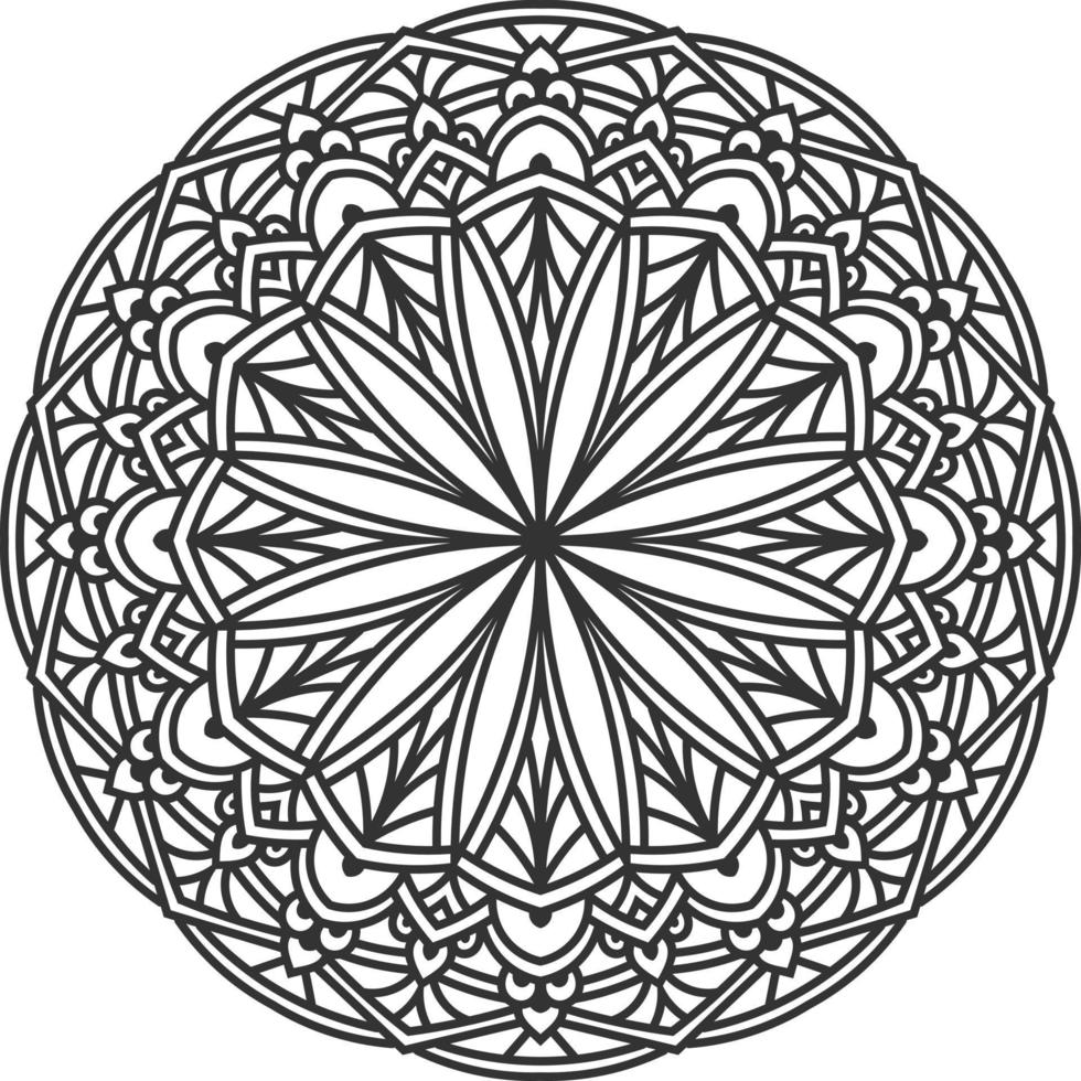 arte mandala en estilo de lujo vector