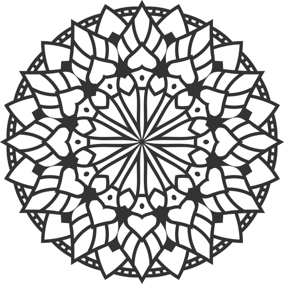 arte mandala en estilo de lujo vector