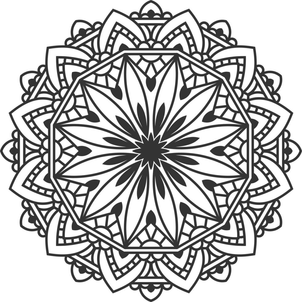 arte mandala en estilo de lujo vector