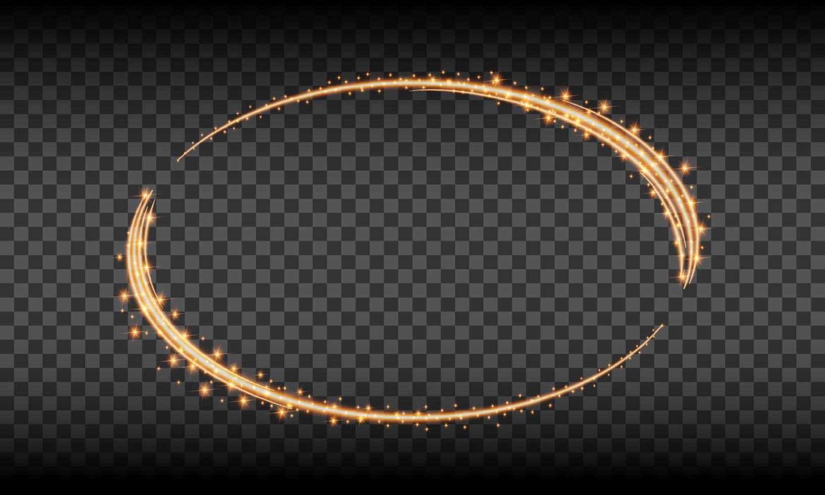 yellow neon rectangle frame vector