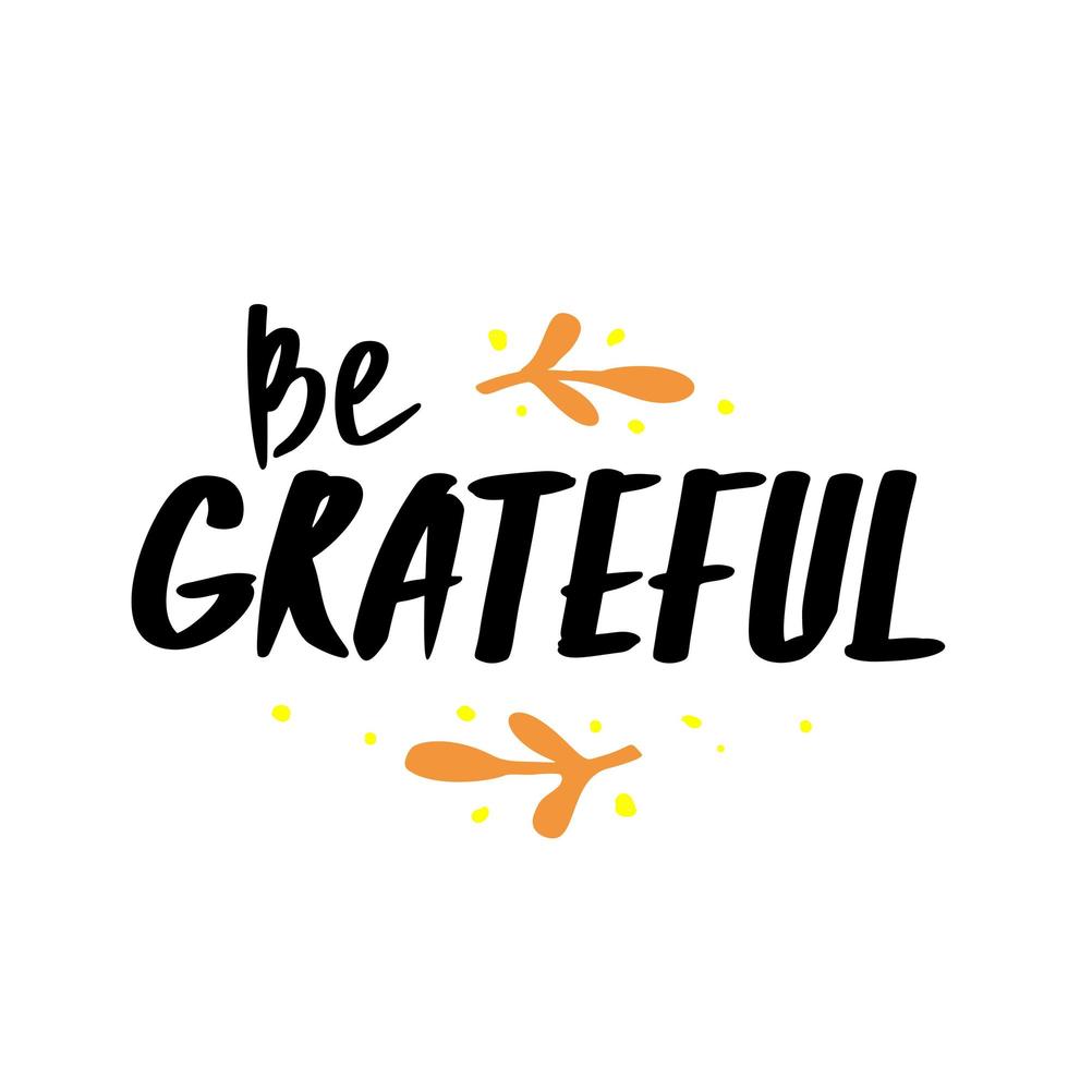 Hand drawn Happy Thanksgiving typography. Calligraphy lettering vector