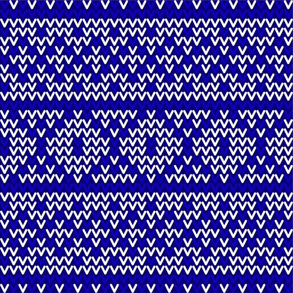 seamless blue and white knitted background vector