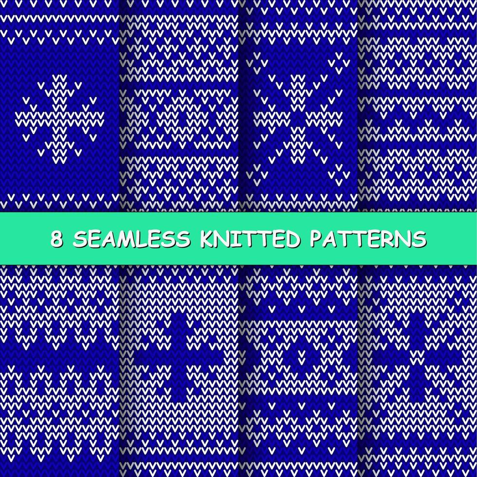 seamless red and white knitted background vector