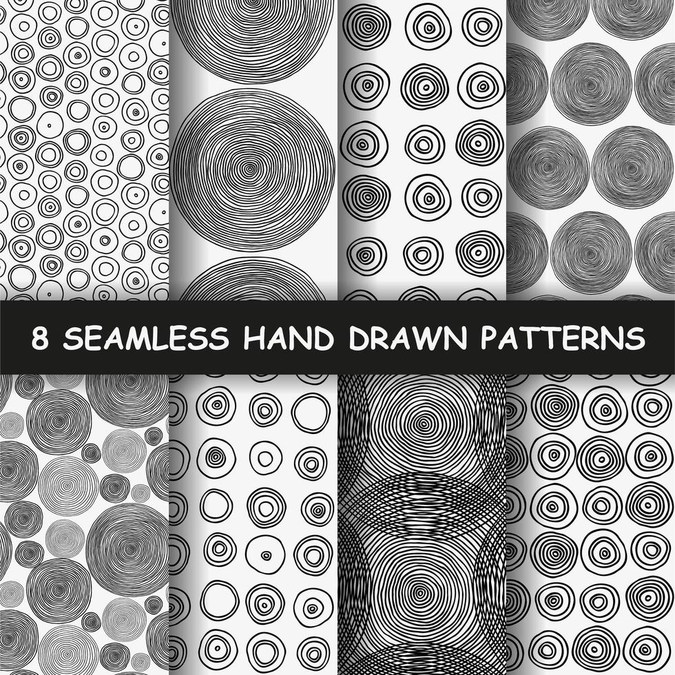 Seamless hand drawn pattern. vector