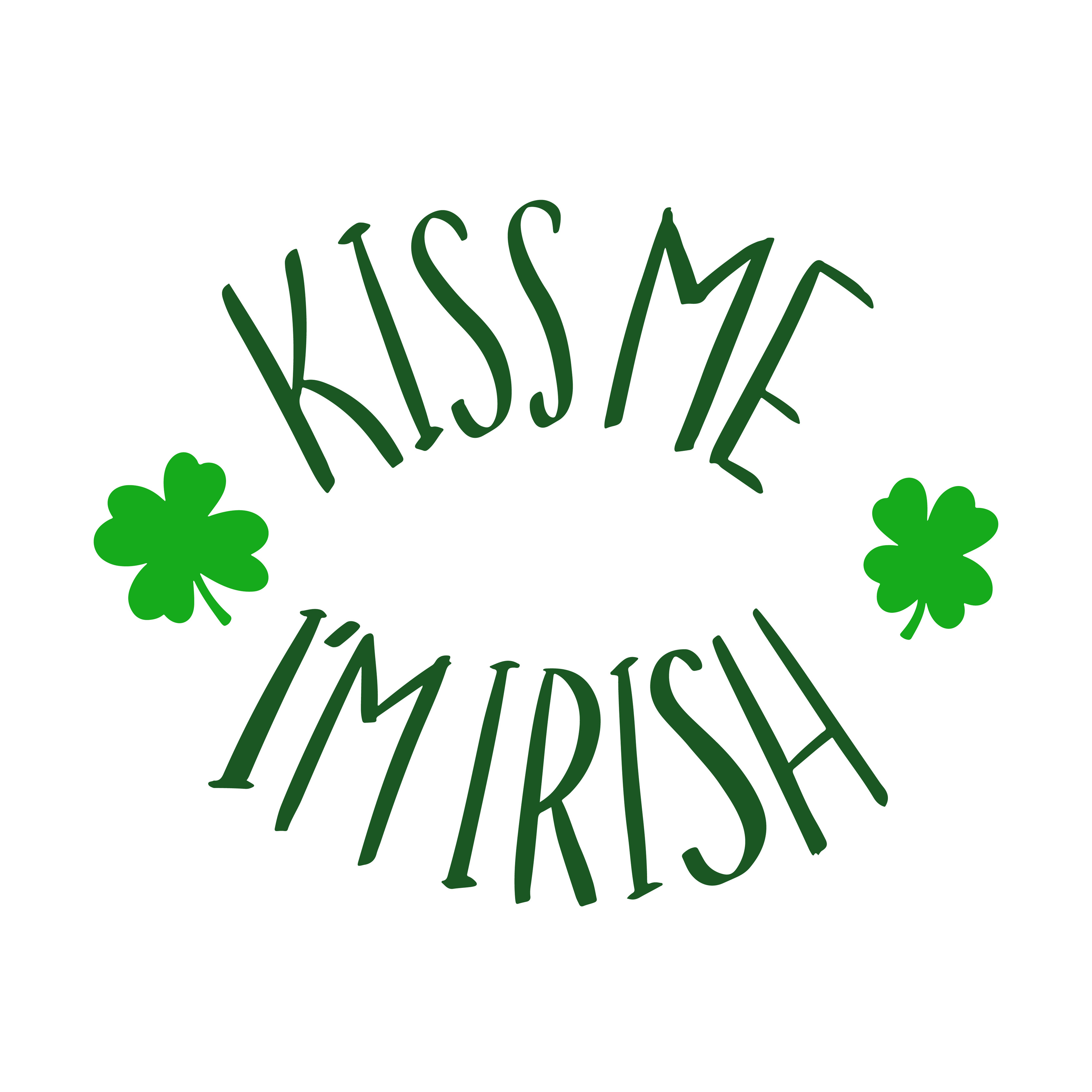 Funny St. Patricks Day saying Kiss me I m irish. 5530148 Vector Art