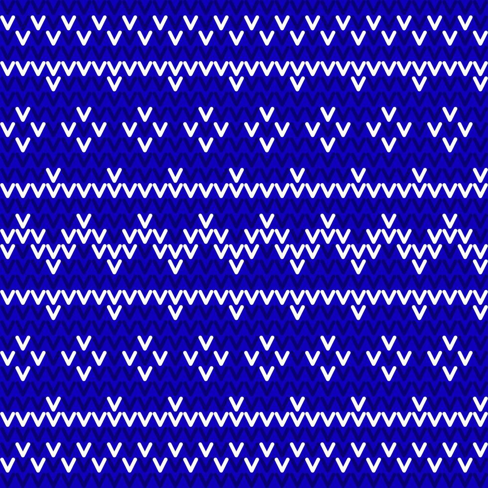 seamless blue and white knitted background vector