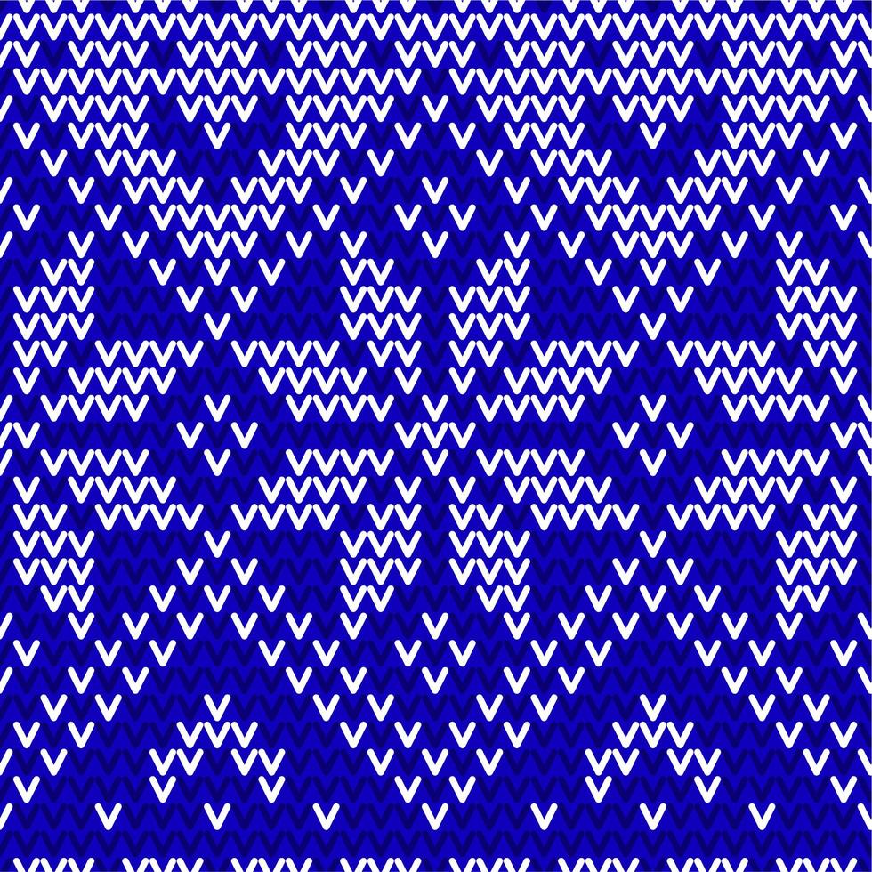 seamless blue and white knitted background vector