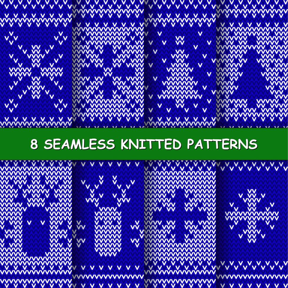 seamless red and white knitted background vector