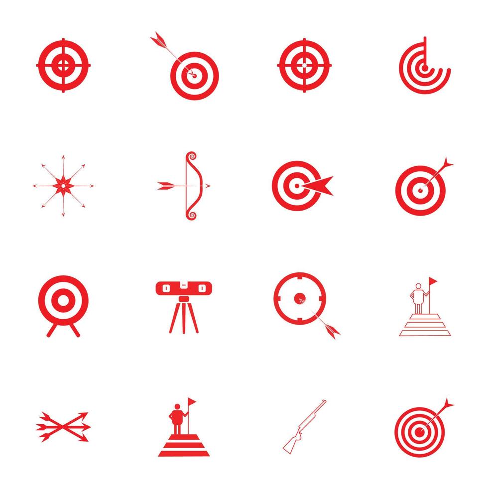 Target icon vector ilustration template