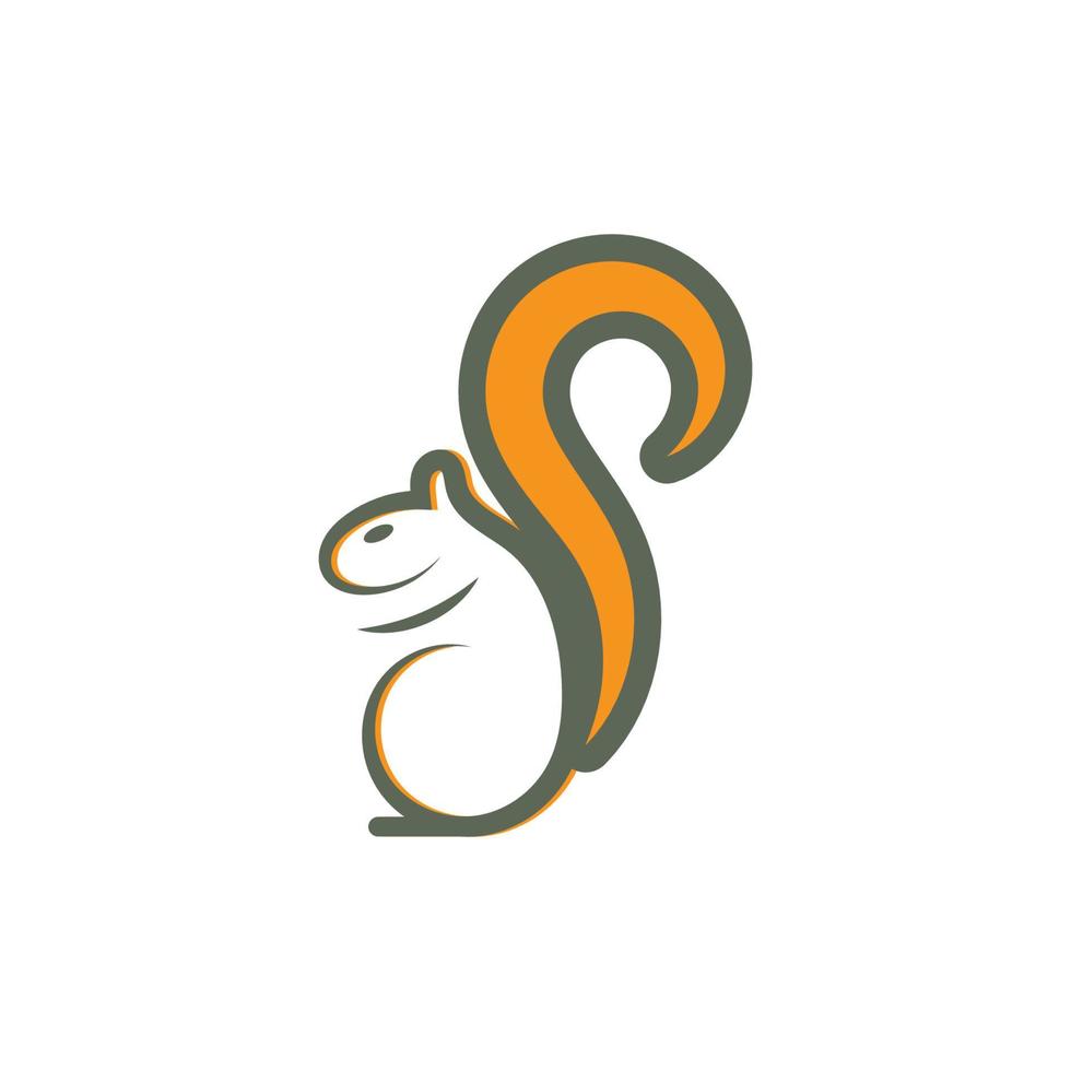 Squirrel symbol illustration vector icon background