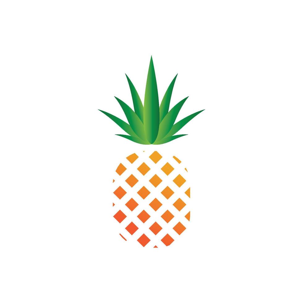 Pineapple logo vector illustration background