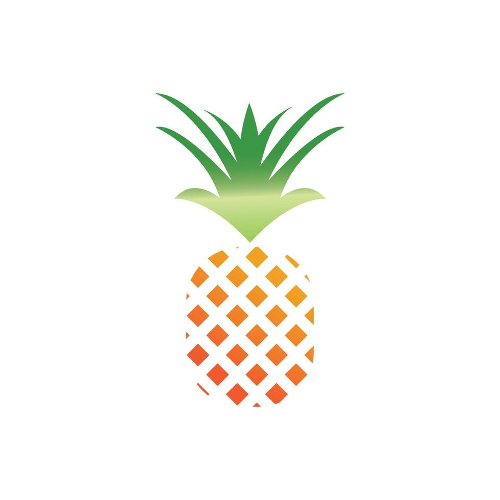 Pineapple logo vector illustration background