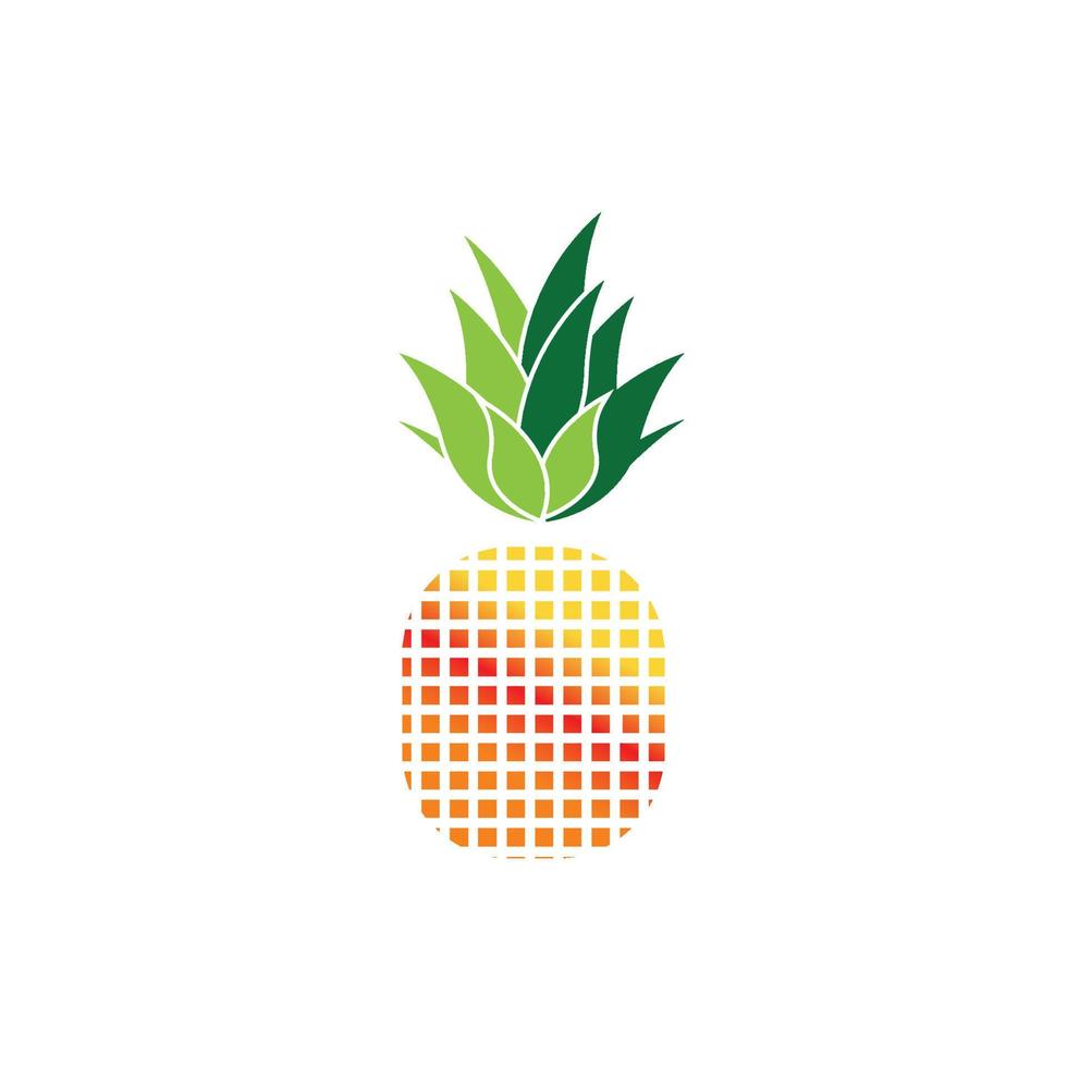 fondo de ilustración de vector de logotipo de piña