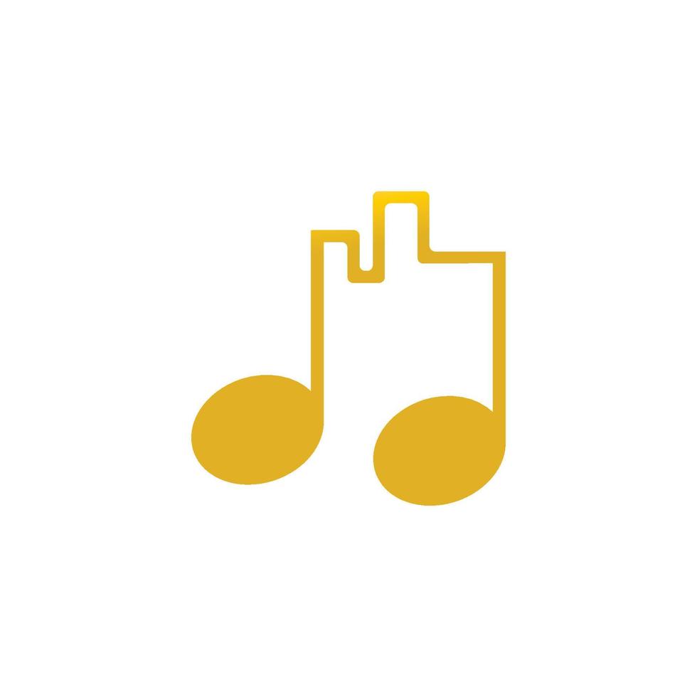 Music Note Icon Vector illustration design