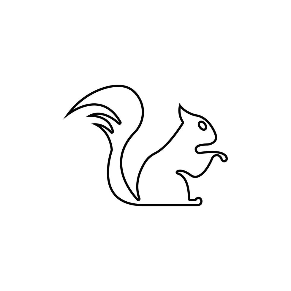 Squirrel symbol illustration vector icon background