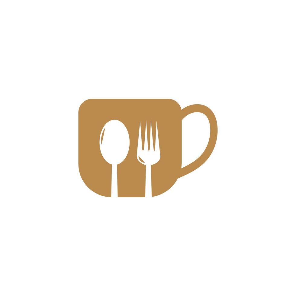 fork and spoon restaurant logo vector template